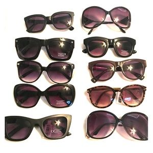 10 pairs of Black Sunglasses